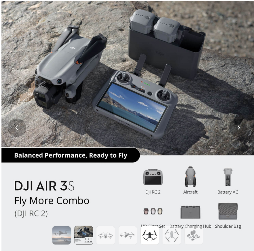DJI Air 3S Fly More Value Combo (DJI RC 2)