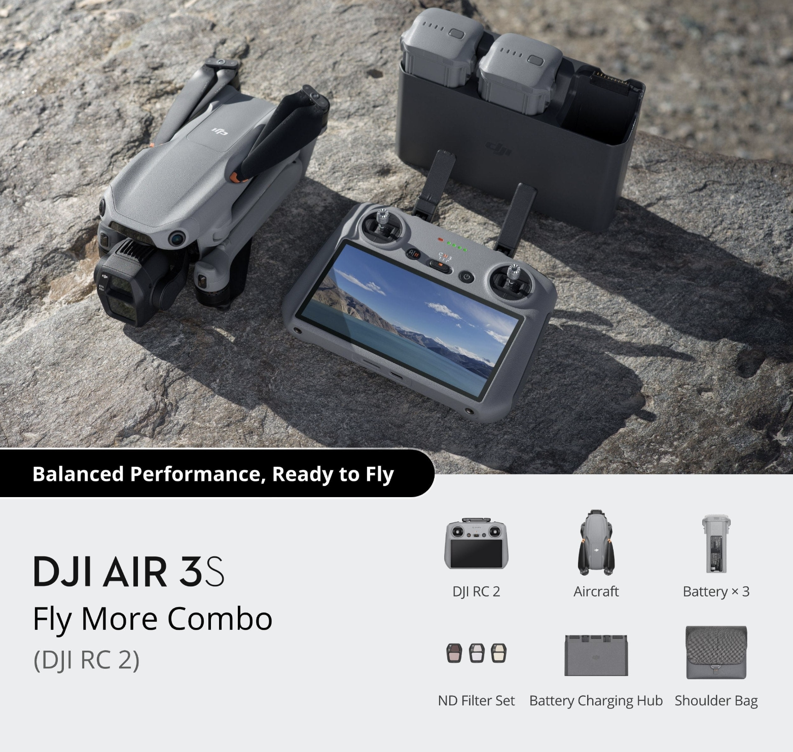 DJI Air 3S Fly More Combo (DJI RC 2)
